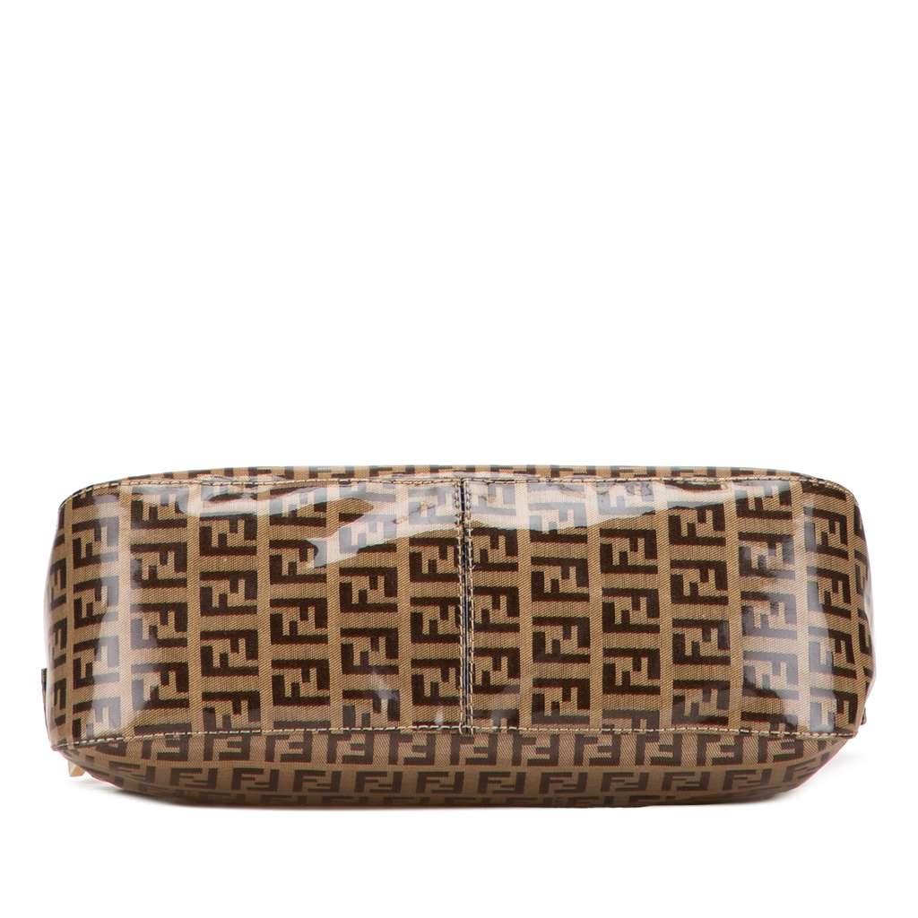 Fendi Zucchino Crystal Double Flap Shoulder Bag - 3