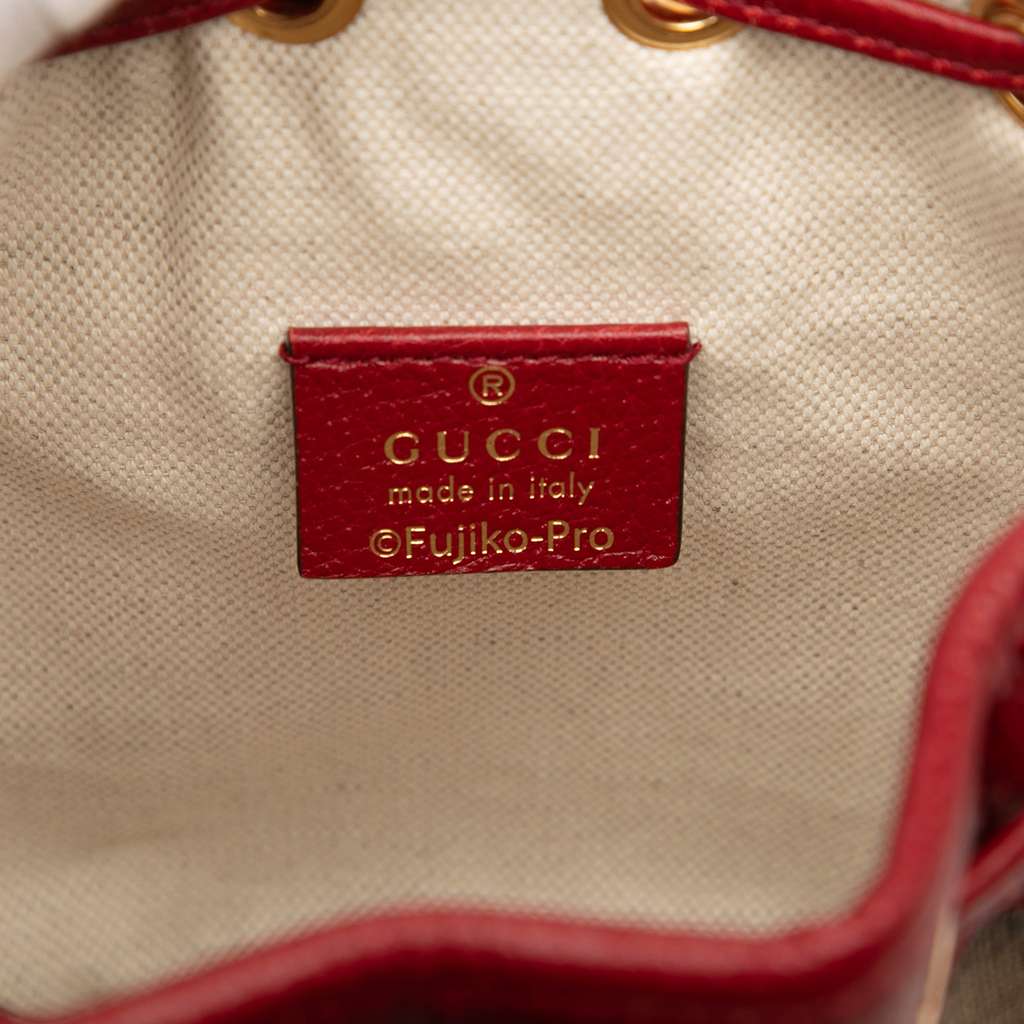 Gucci Micro GG Supreme Doraemon Bucket Bag - 5