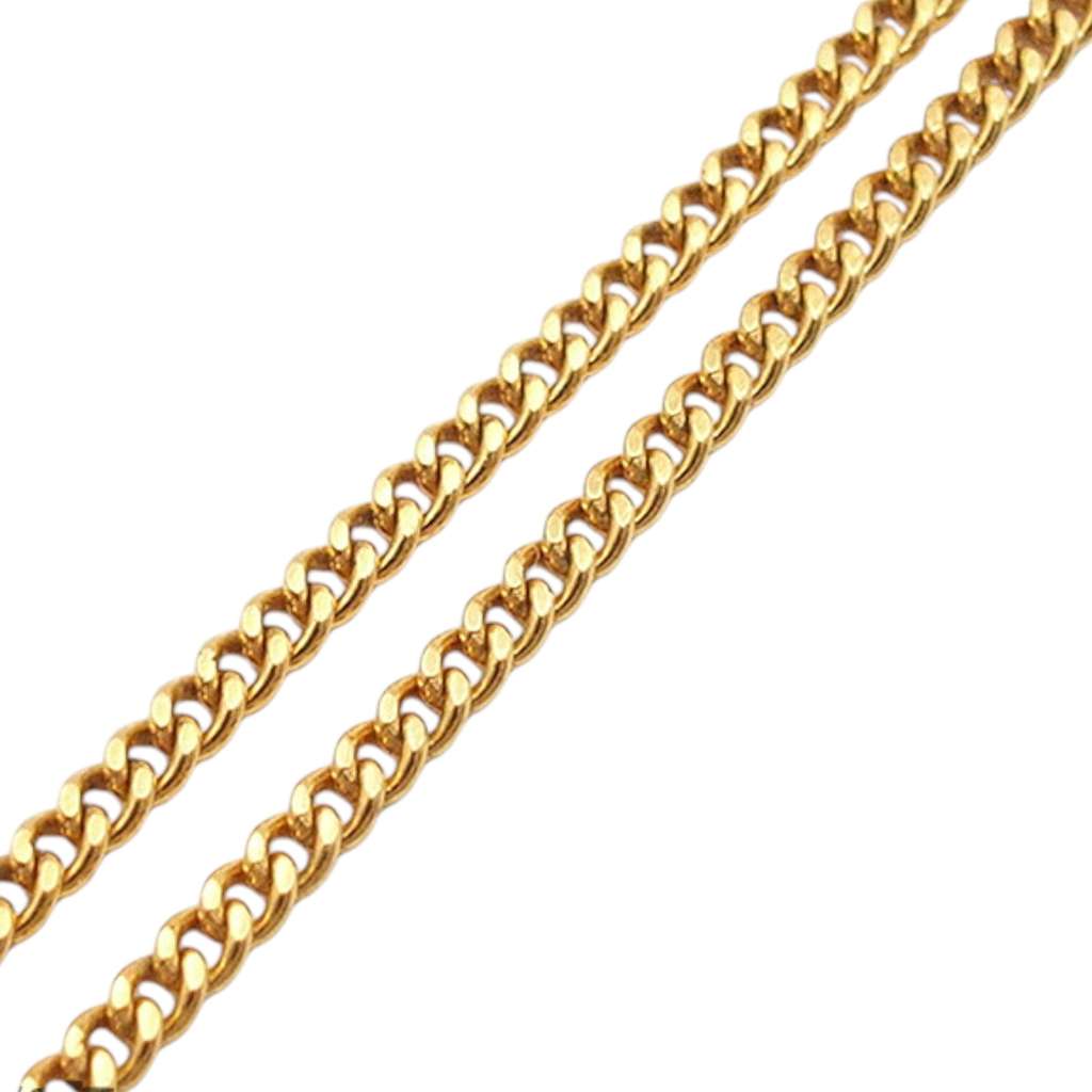 Chanel Gold Plated CC Rhinestone Pendant Necklace - 4