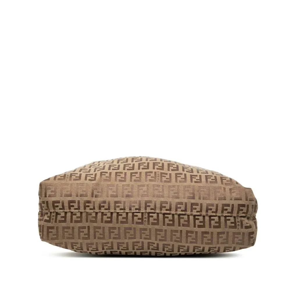 Fendi Zucchino Canvas Tote Brown Canvas Good - Inside View