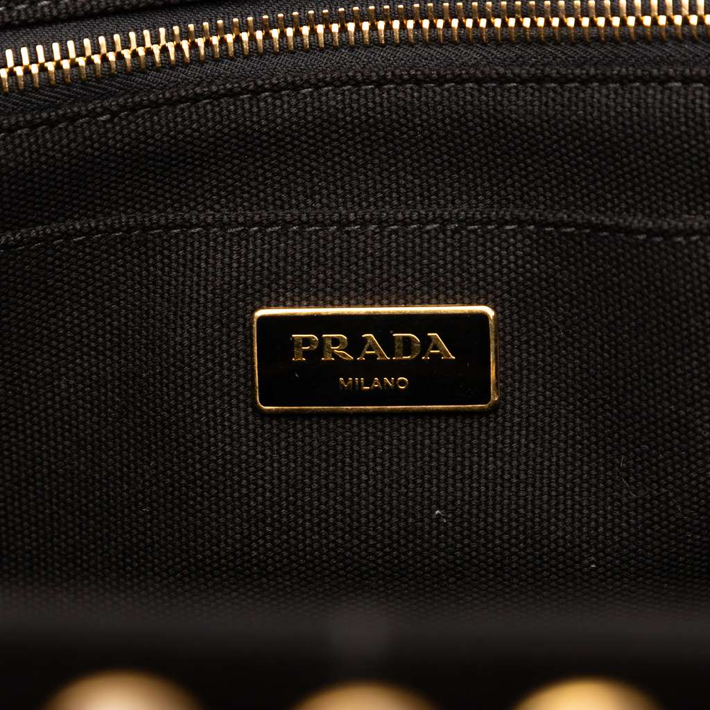 Prada Canvas Canapa Bijoux Satchel - 5