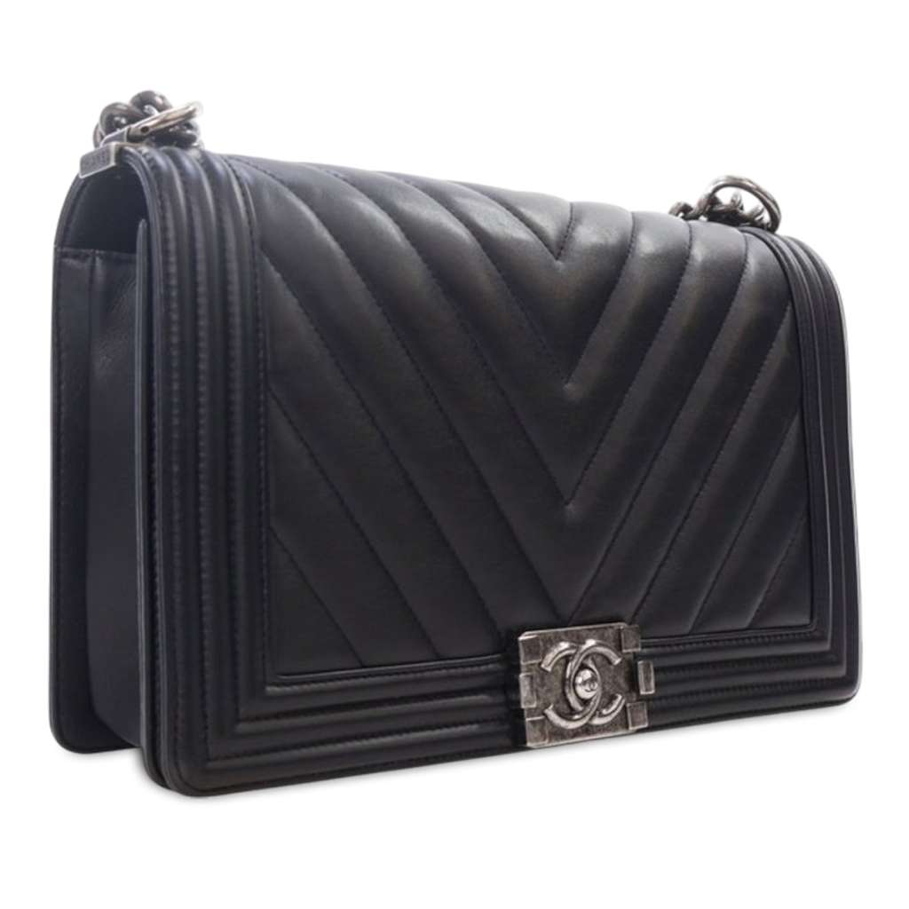 Chanel Medium Chevron Lambskin Boy Flap - 2
