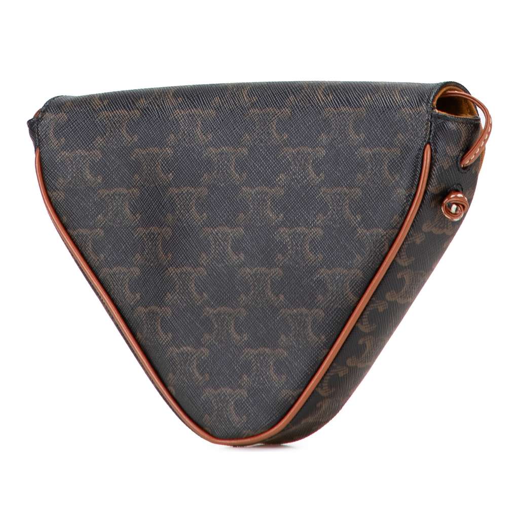 Celine Triomphe Coated Canvas Logo Triangle Crossbody - 2