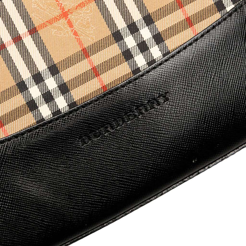 Burberry Haymarket Check Canvas Shoulder Bag - 5