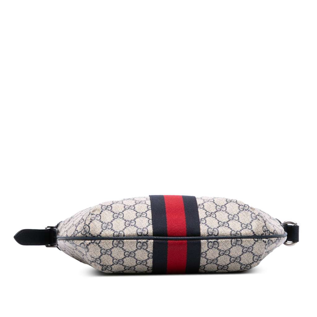 Gucci Small GG Supreme Web Ophidia Half Moon Crossbody - 3