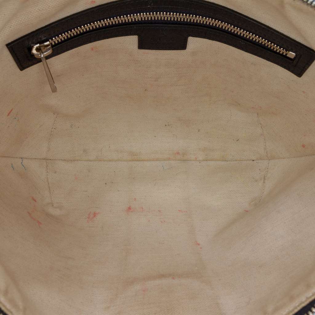 Gucci Small GG Supreme Web Ophidia Half Moon Crossbody - 4