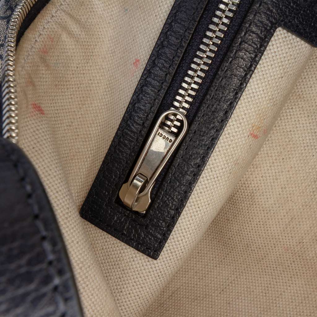 Gucci Small GG Supreme Web Ophidia Half Moon Crossbody - 5