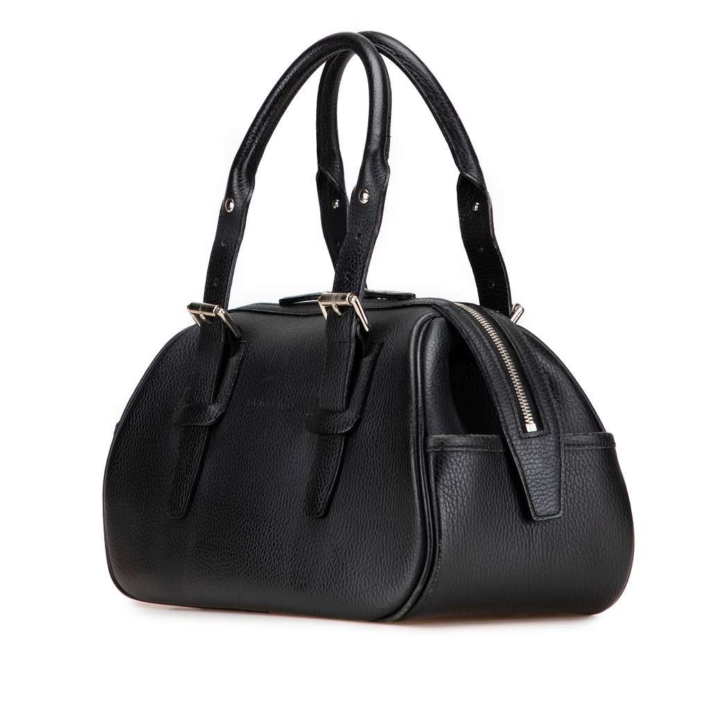 Burberry Leather Boston Bag - 2