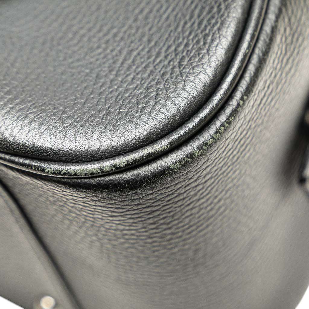 Burberry Leather Boston Bag - 5