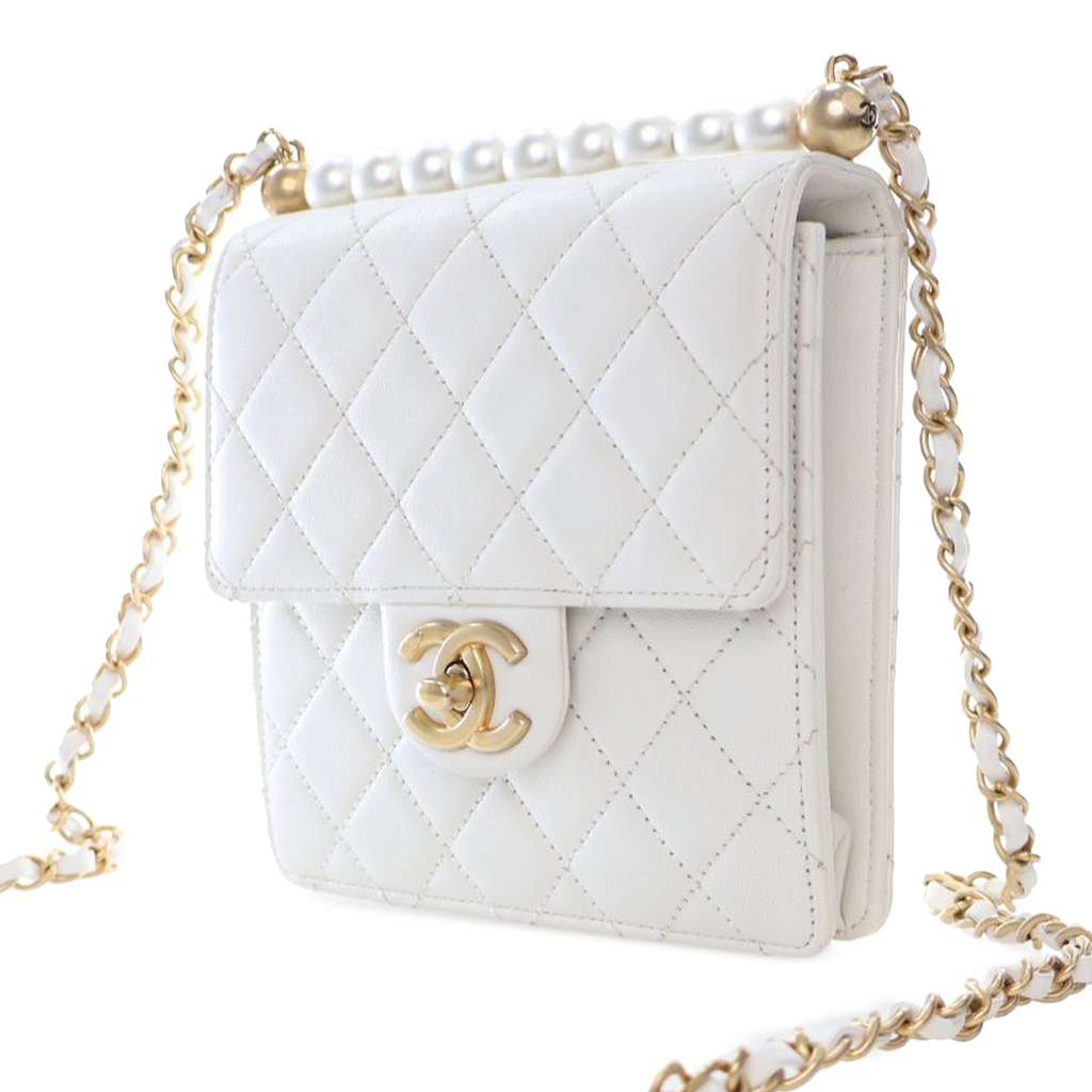 Chanel Small Quilted Lambskin Chic Pearls Flap - 2