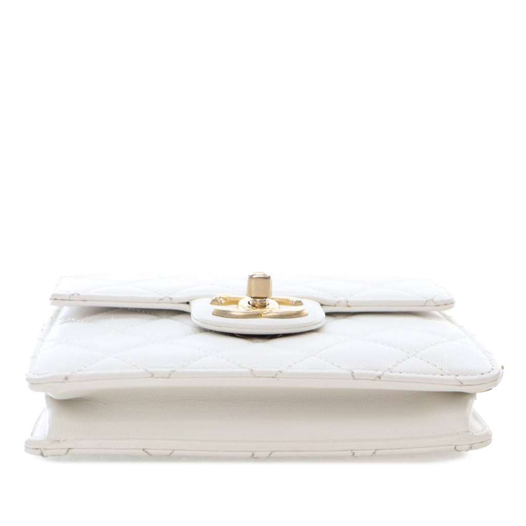 Chanel Small Quilted Lambskin Chic Pearls Flap - 4