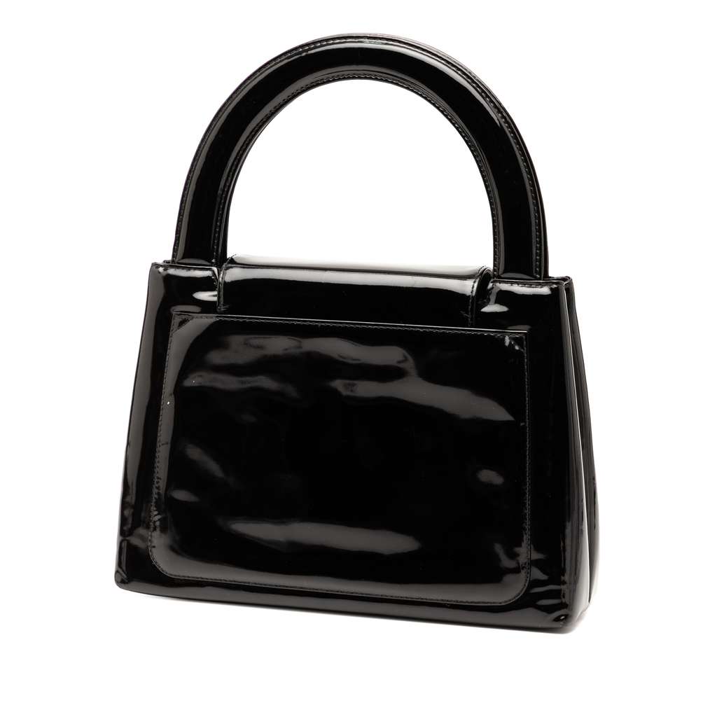Chanel CC Patent Kelly Top Handle Flap - 2