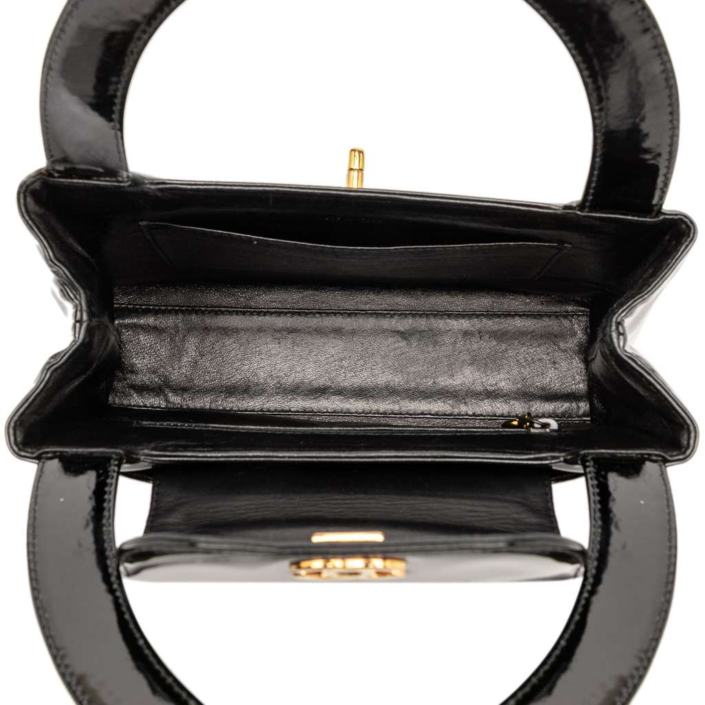 Chanel CC Patent Kelly Top Handle Flap - 4