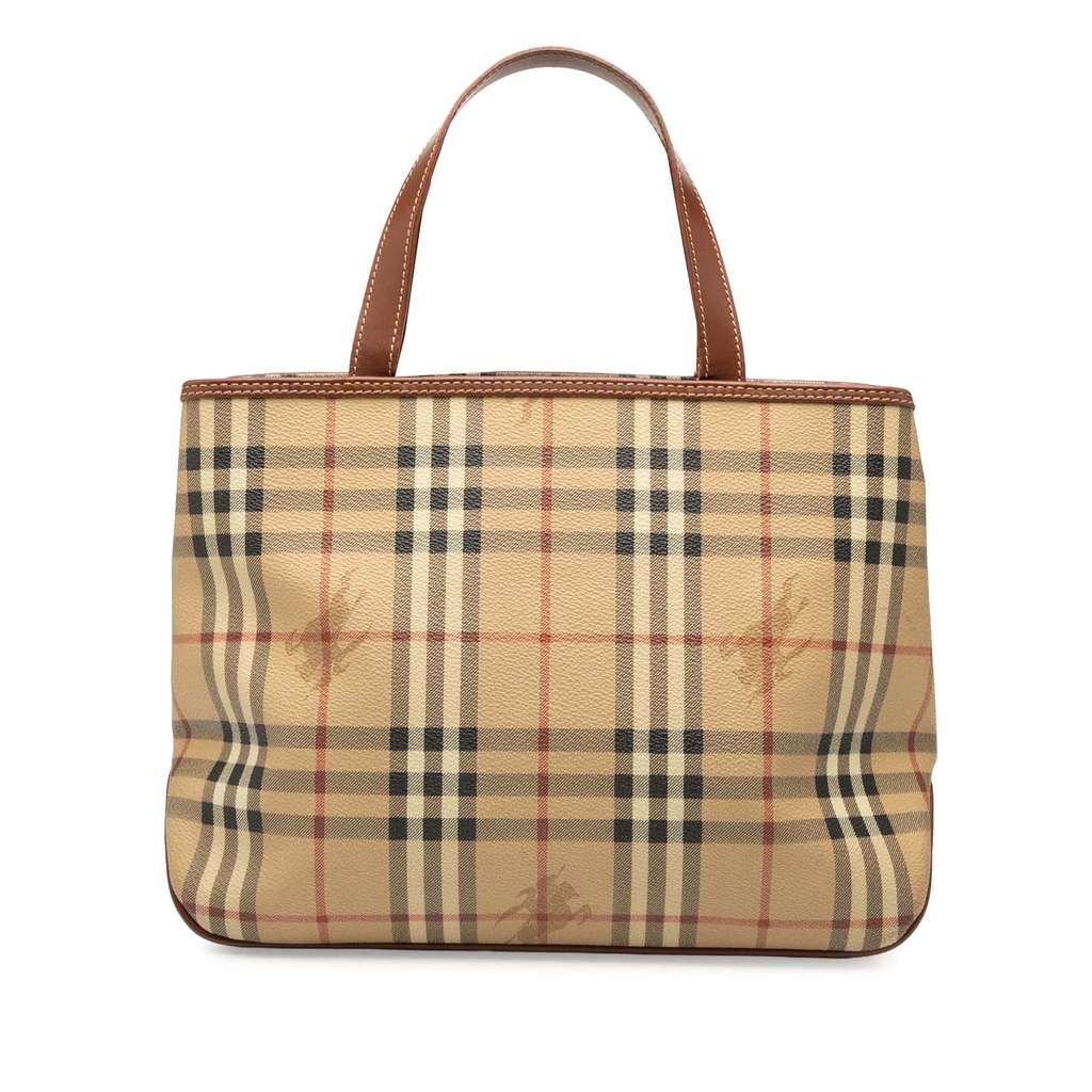 Burberry Haymarket Check Coated Canvas Tote