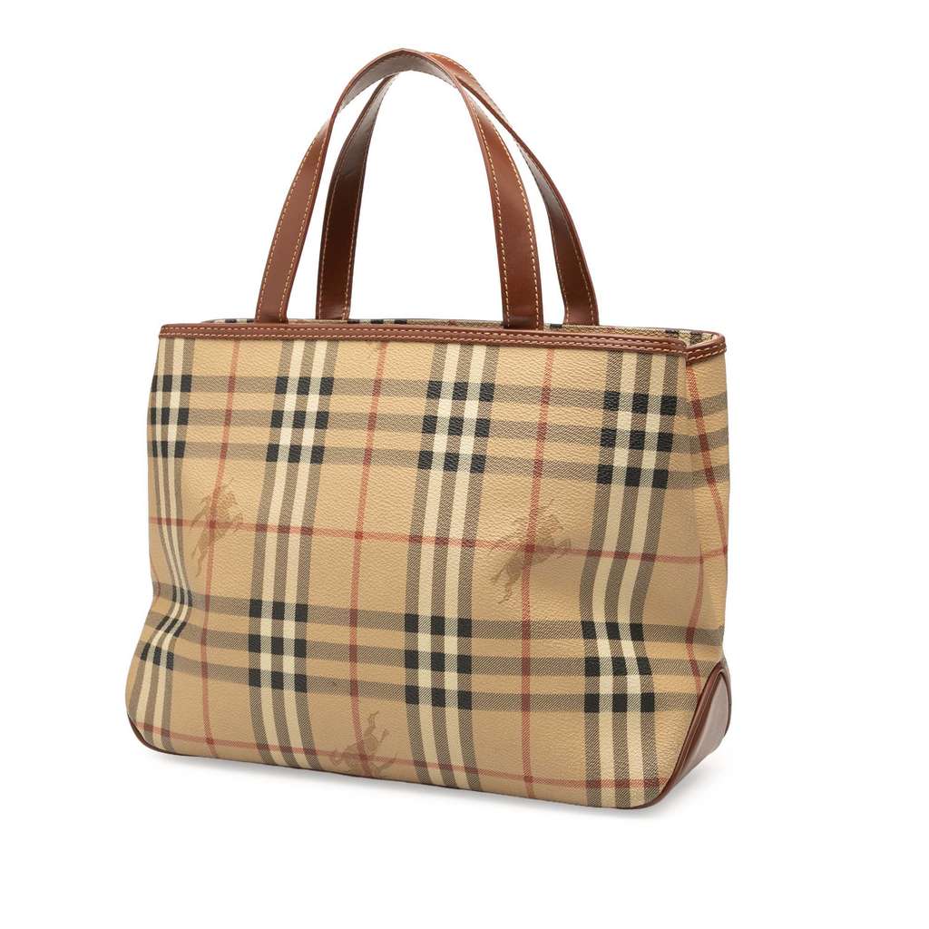Burberry Haymarket Check Coated Canvas Tote - 2