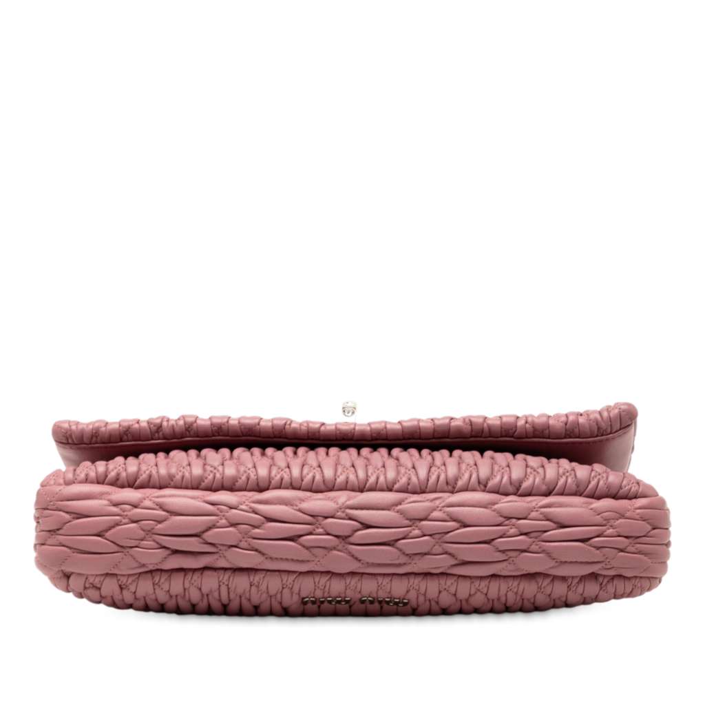 Miu Miu Matelasse Nappa Crystal Chain Satchel - 3