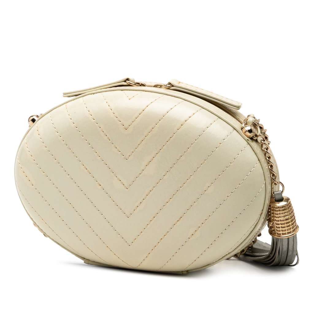 Chanel Chevron Lambskin La Pausa Evening Bag - 2