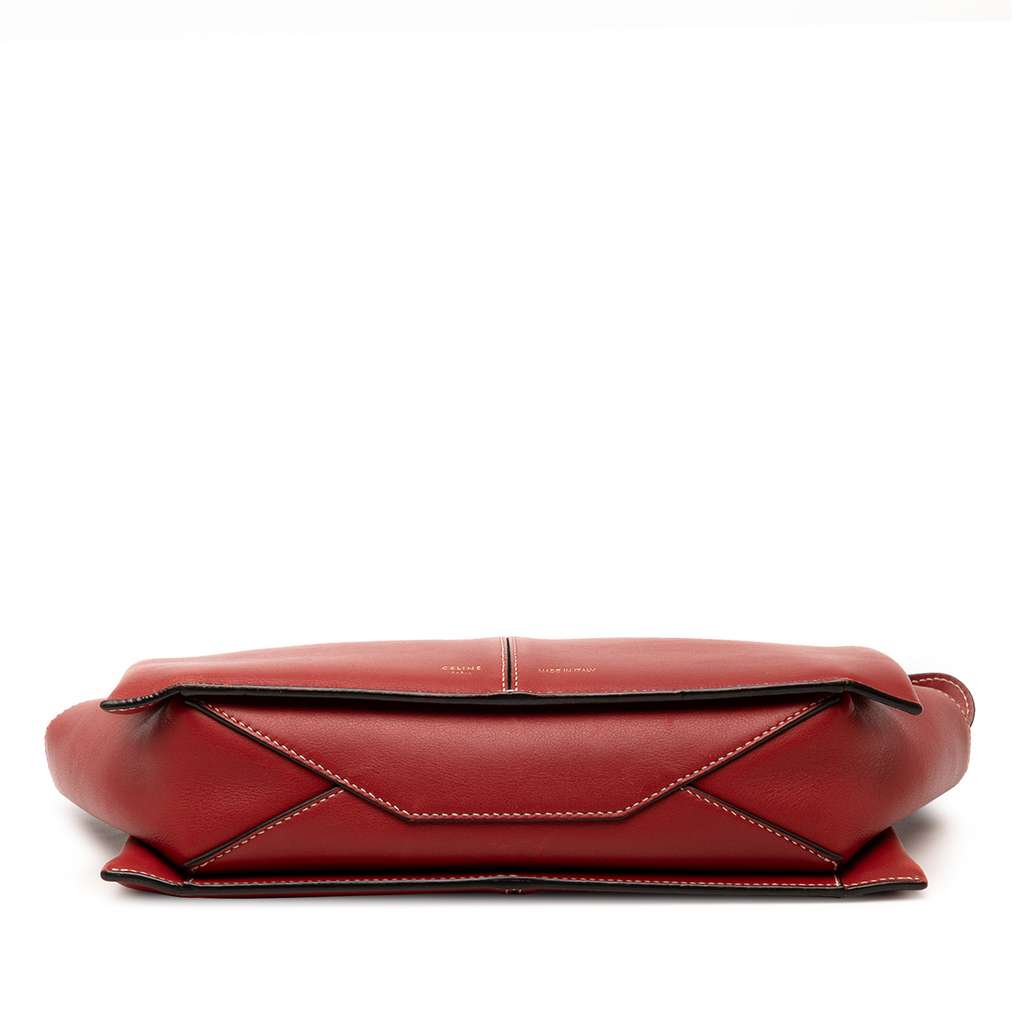 Celine Trifold Leather Clutch On Chain - 3