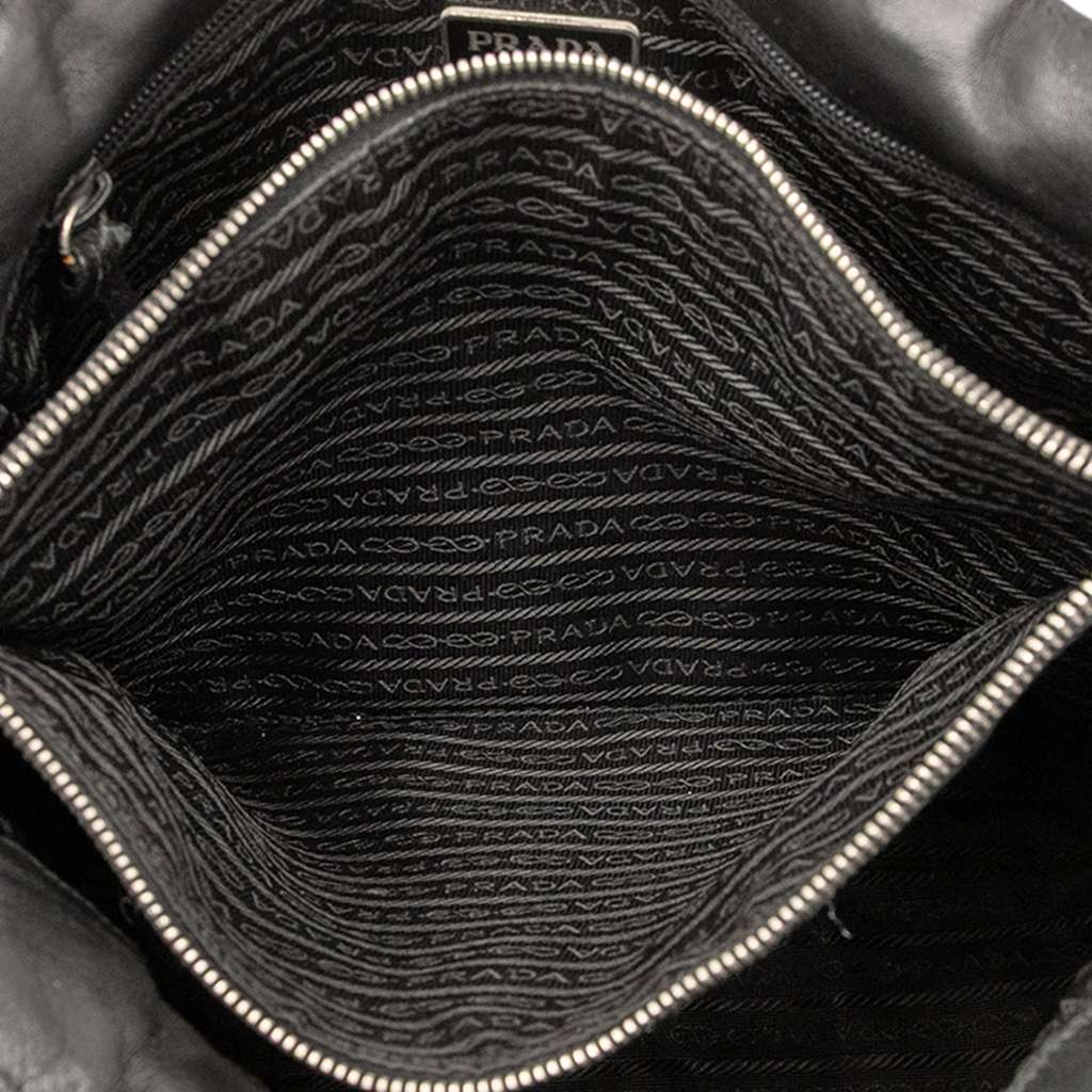 Prada Vitello Trimmed Tessuto Pockets Tote - 4