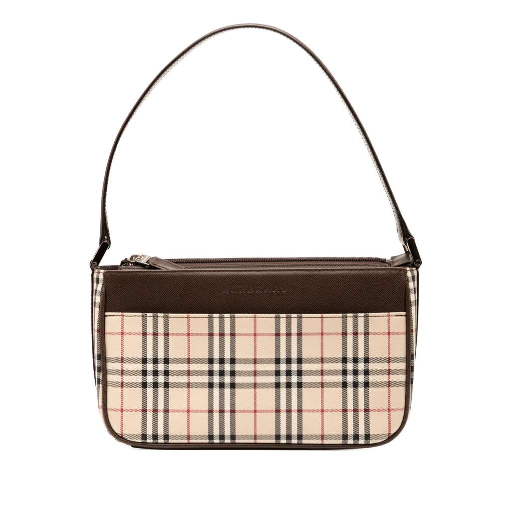 Burberry House Check Canvas Shoulder Bag