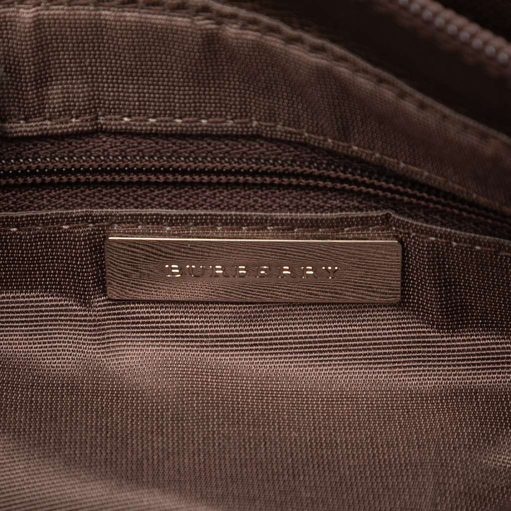 Burberry House Check Canvas Shoulder Bag - 5