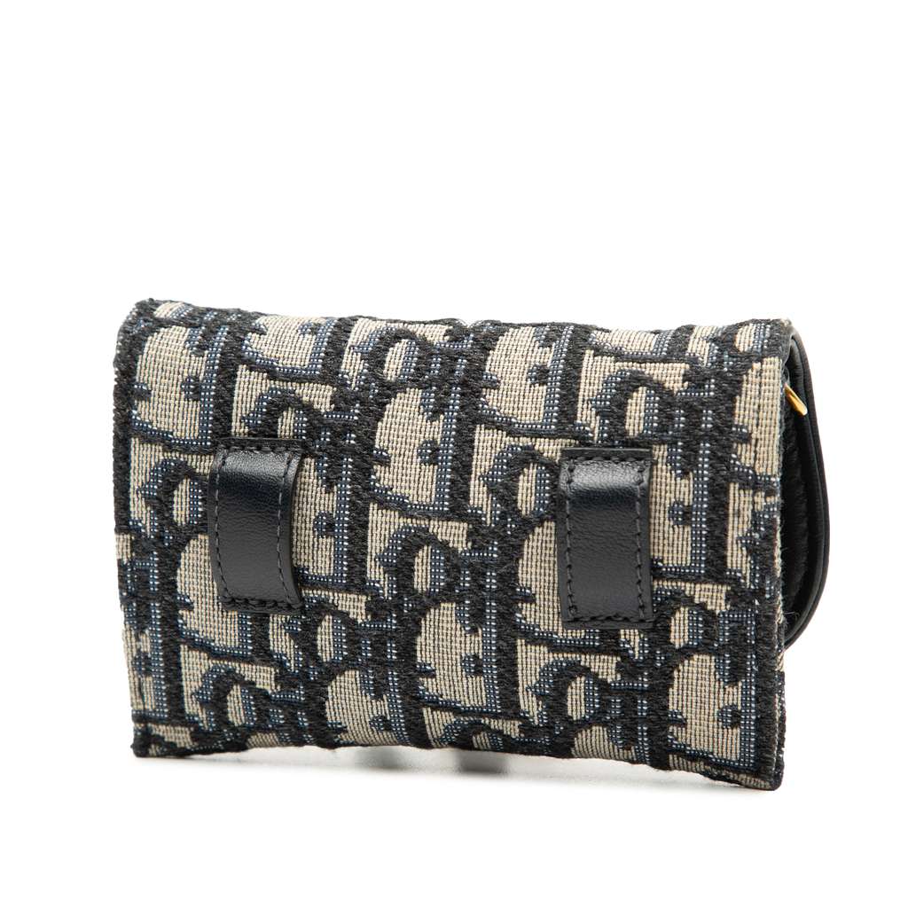 Dior Nano Oblique Canvas Saddle Chain Pouch - 2