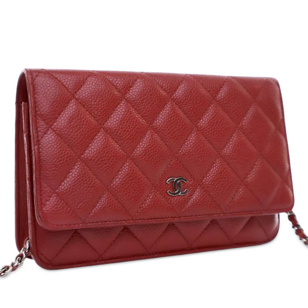 Chanel CC Quilted Caviar Wallet on Chain - 2