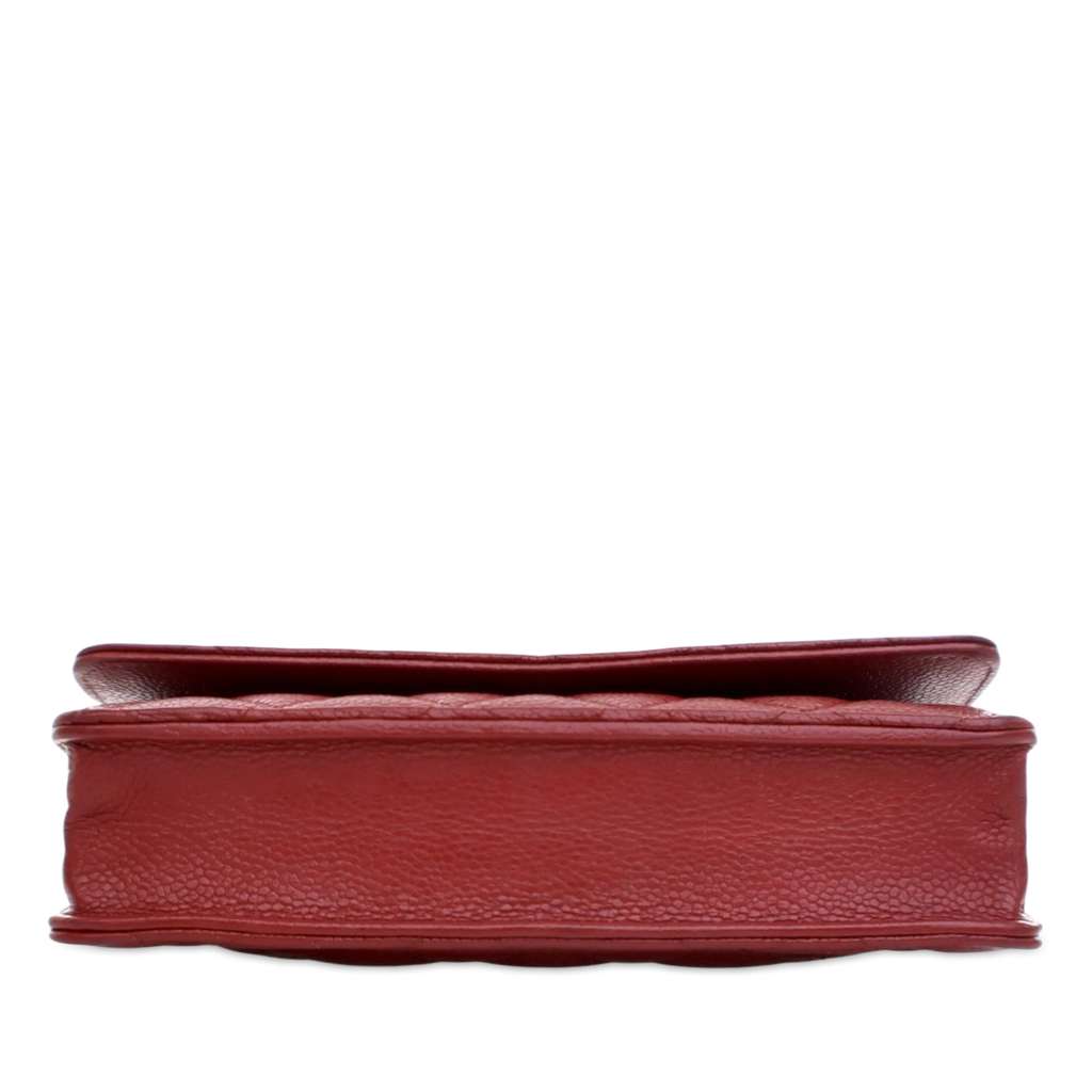 Chanel CC Quilted Caviar Wallet on Chain - 4