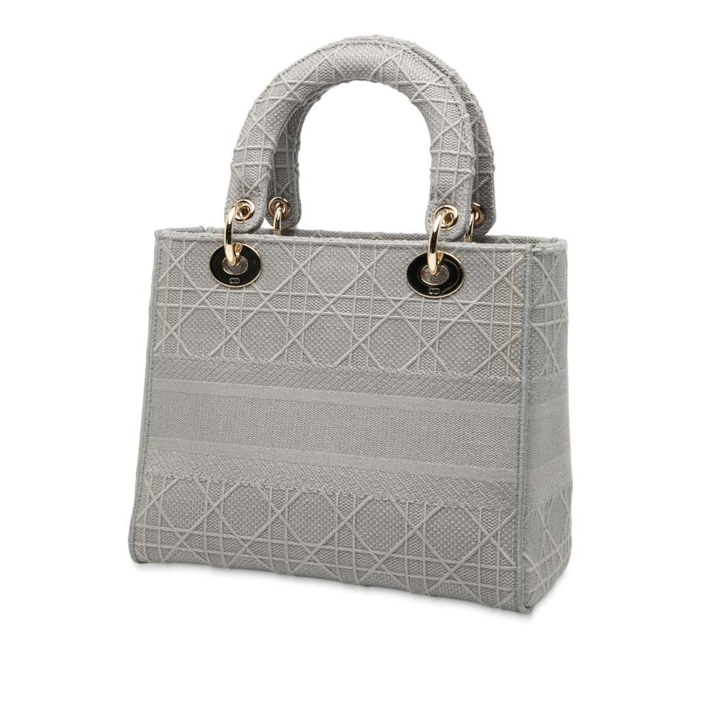 Dior Medium Canvas Cannage Lady D Lite - 2