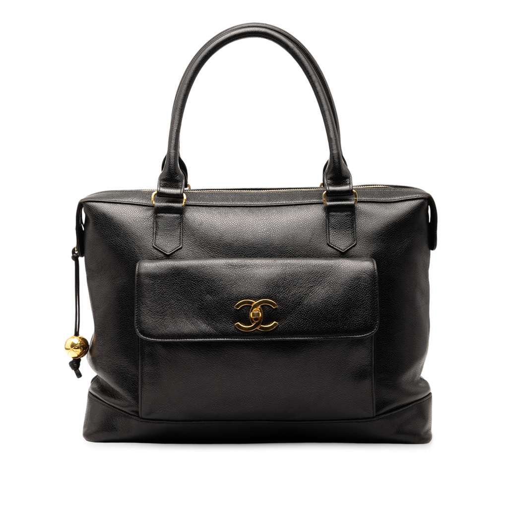 Chanel Caviar Front Pocket Tote