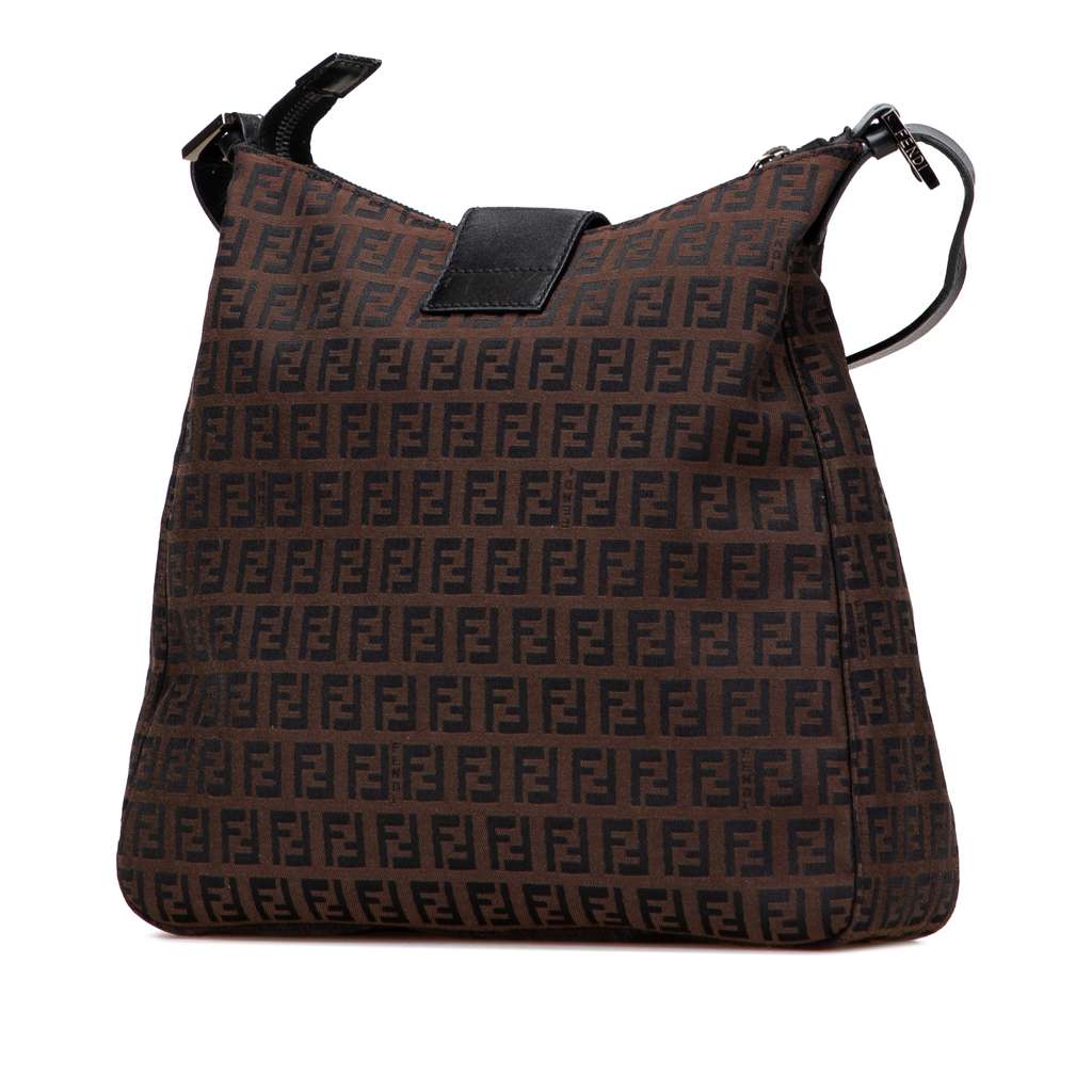 Fendi Zucchino Canvas Shoulder Bag - 2