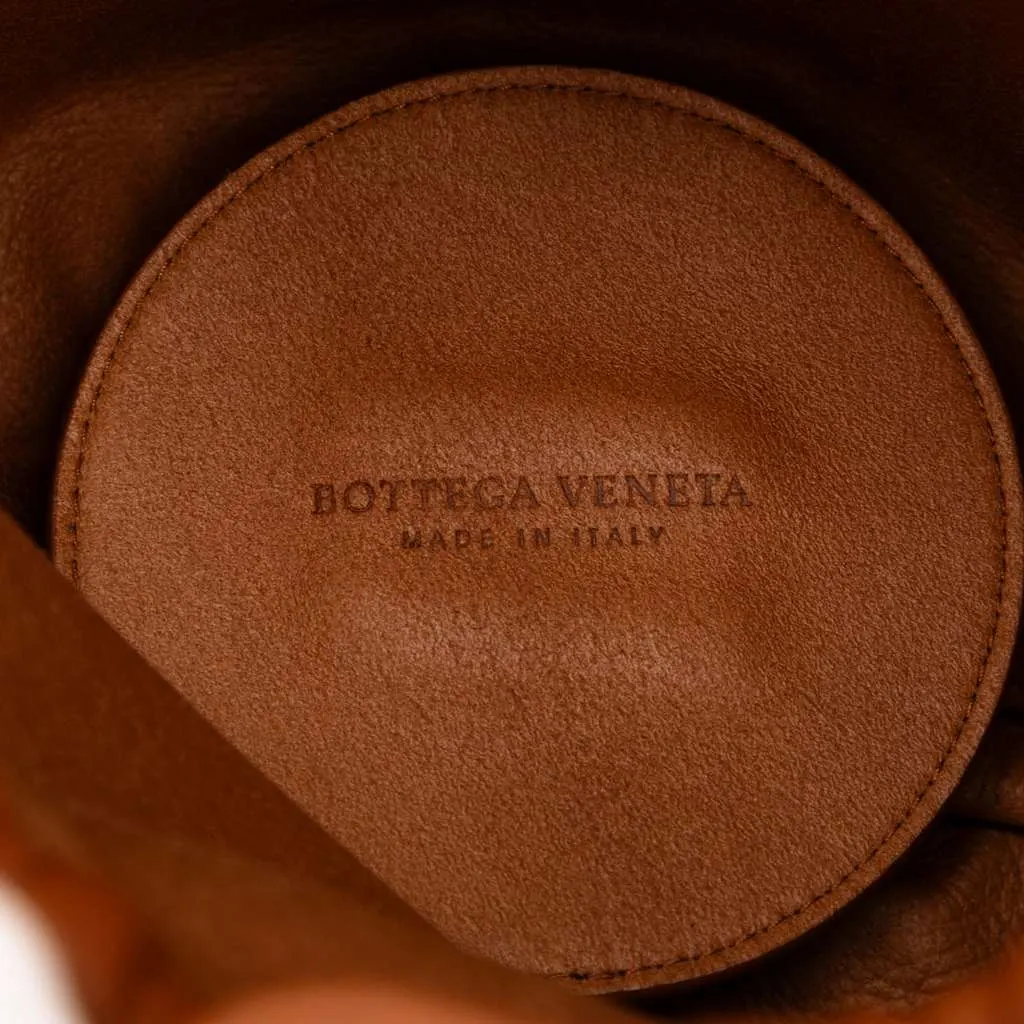 Bottega Veneta Nappa Drawstring Bucket Bag Brown Leather Good - Box View