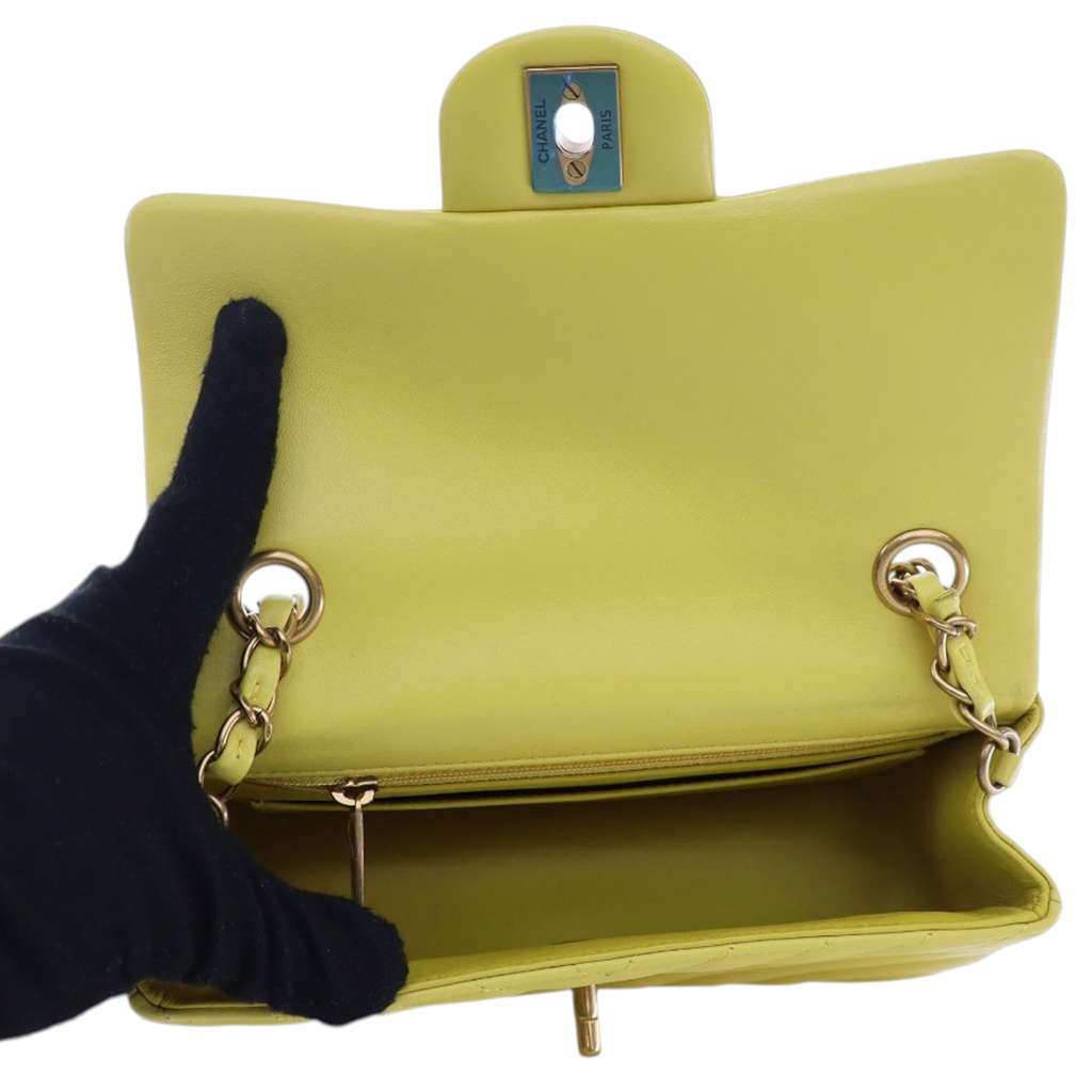 Chanel Mini Rectangular Classic Chevron Lambskin Single Flap - 5