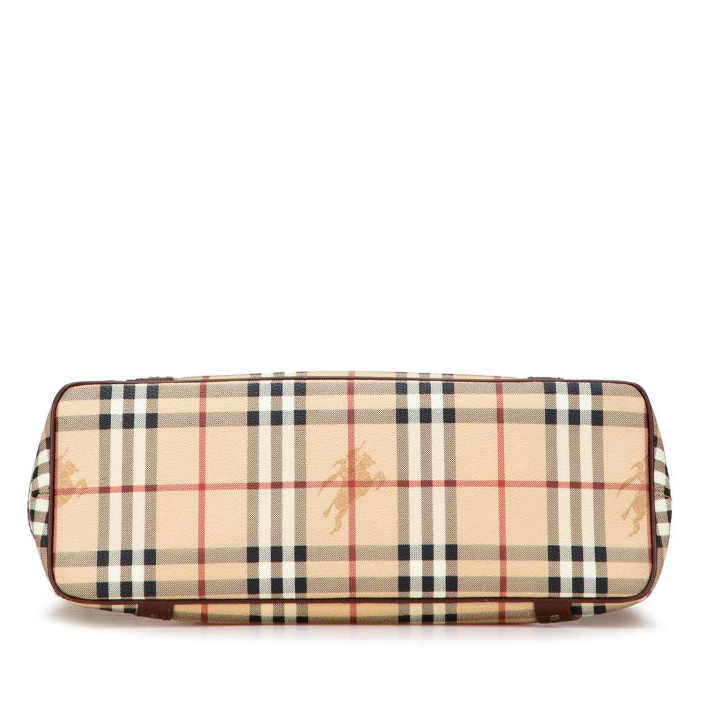 Burberry Haymarket Check Coated Canvas Studded Tote - 3