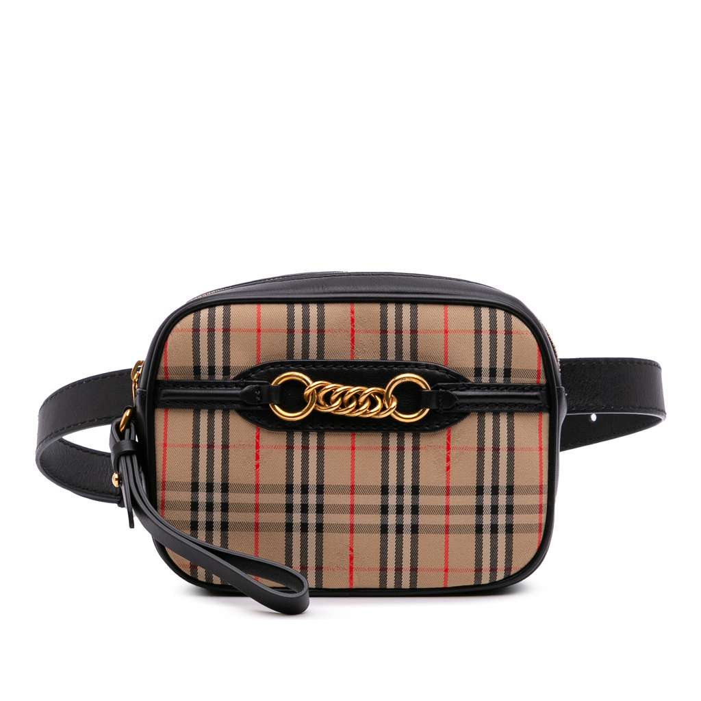 Burberry Haymarket Check Canvas 1983 Link Belt Bag