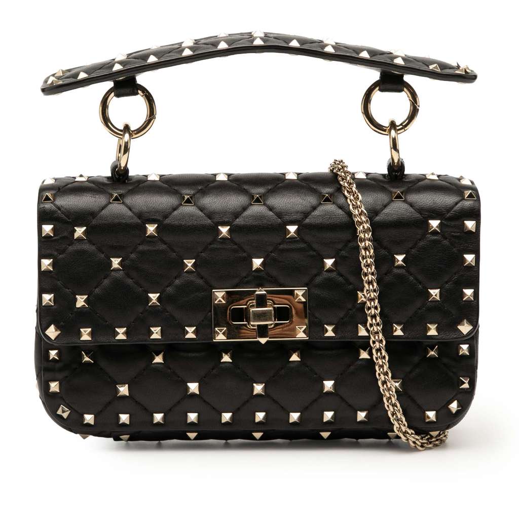 Valentino Small Nappa Rockstud Spike Satchel