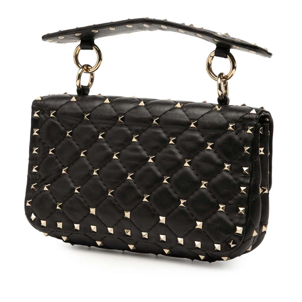 Valentino Small Nappa Rockstud Spike Satchel - 2