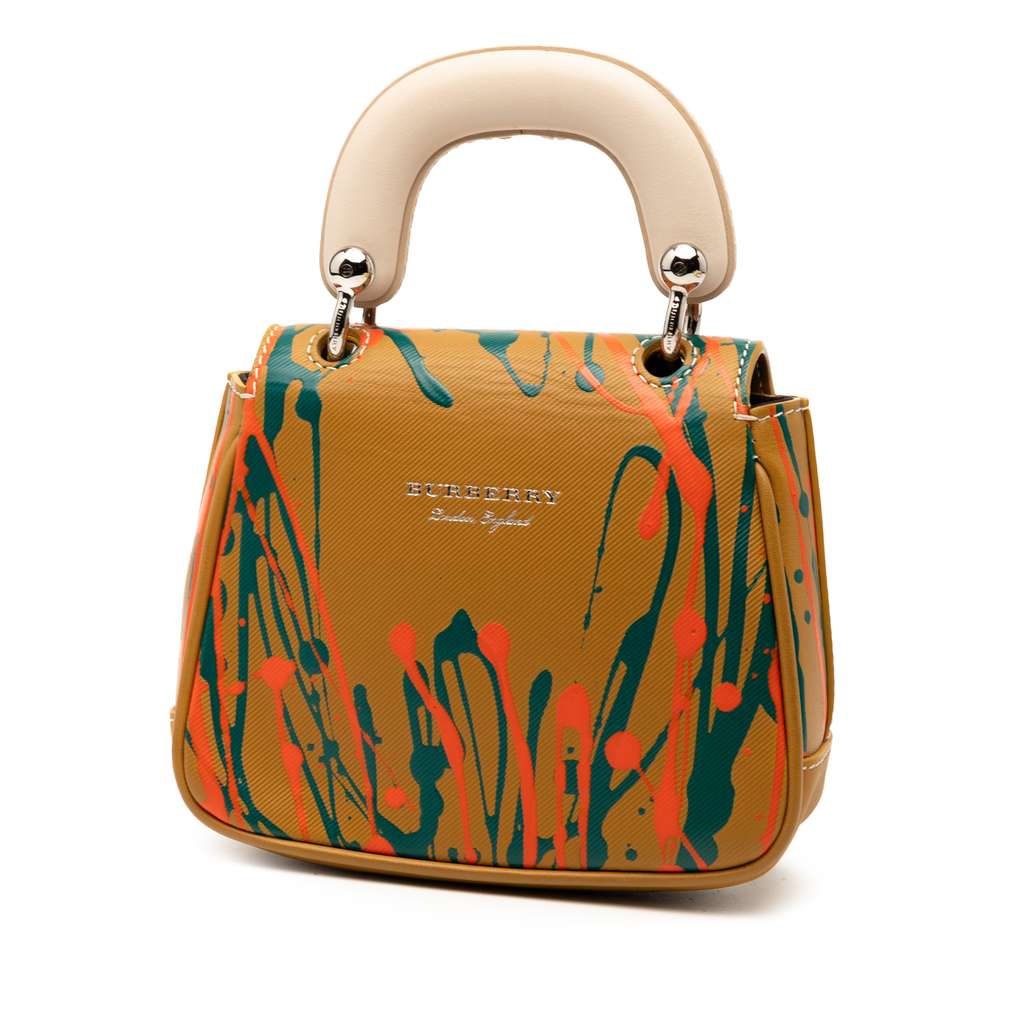Burberry Mini Leather Splashed DK88 Top Handle Bag - 2
