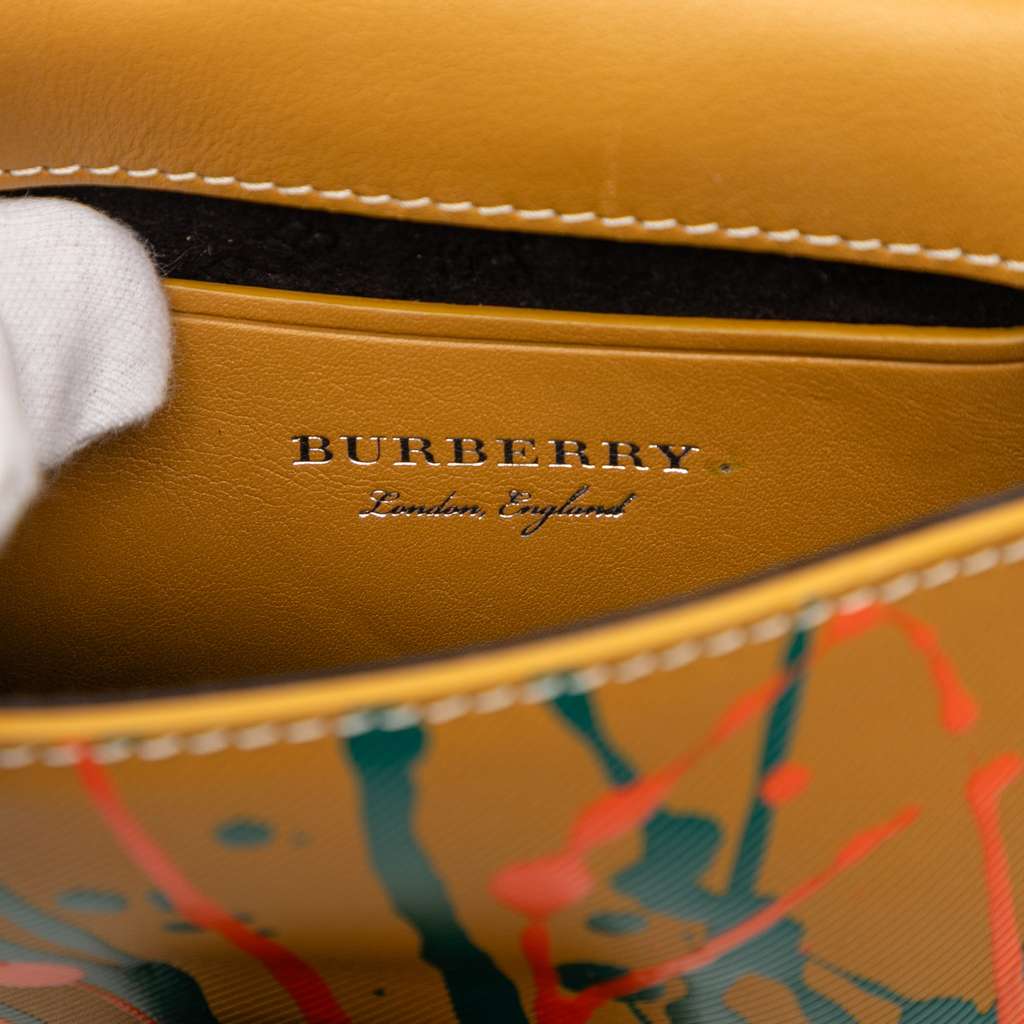 Burberry Mini Leather Splashed DK88 Top Handle Bag - 5
