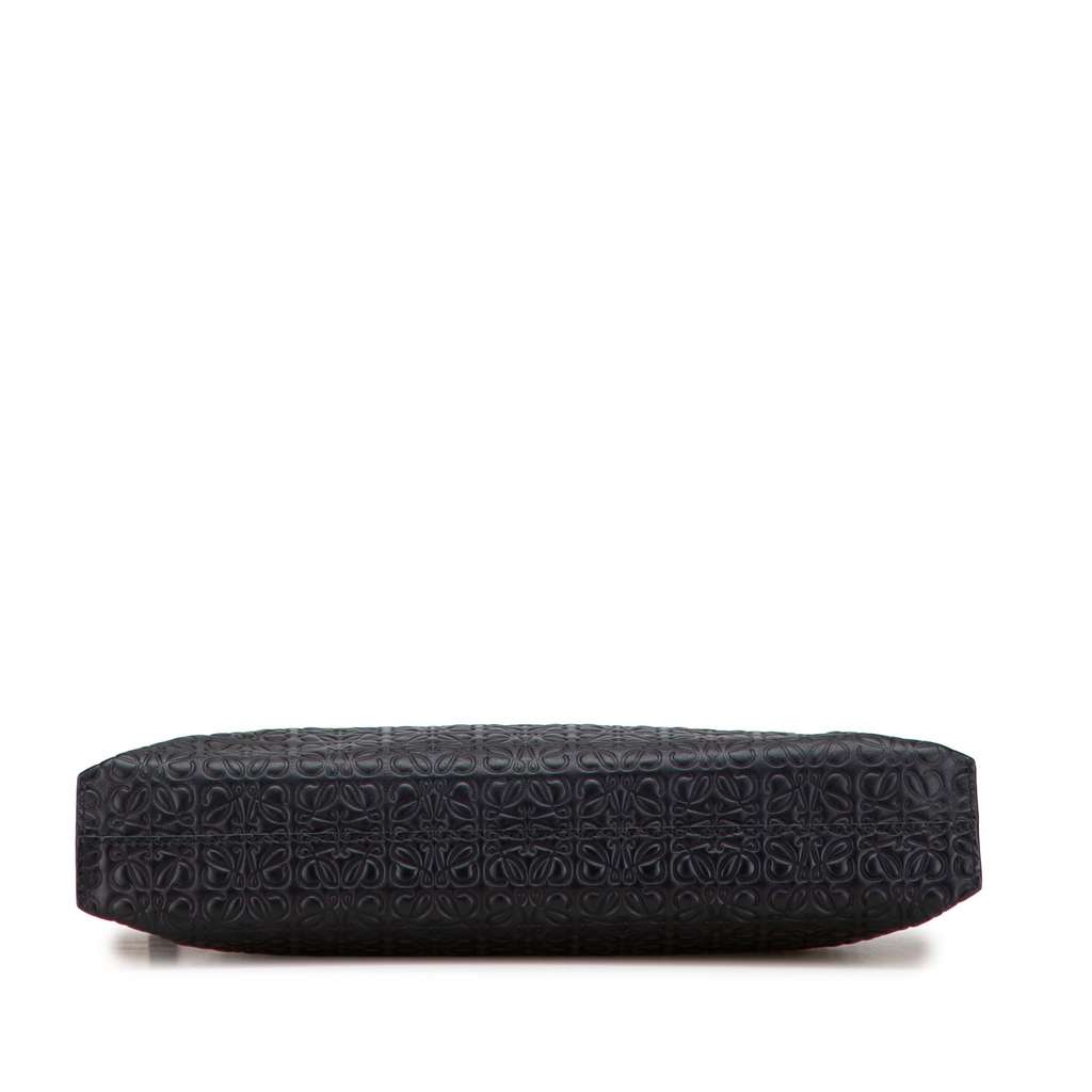 Loewe Embossed Leather Anagram Repeat T Clutch - 3