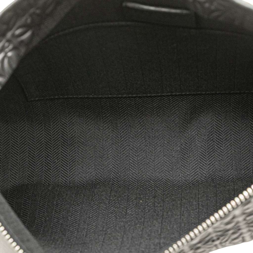 Loewe Embossed Leather Anagram Repeat T Clutch - 4