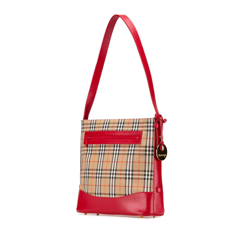 Burberry Haymarket Check Canvas Shoulder Bag - 2