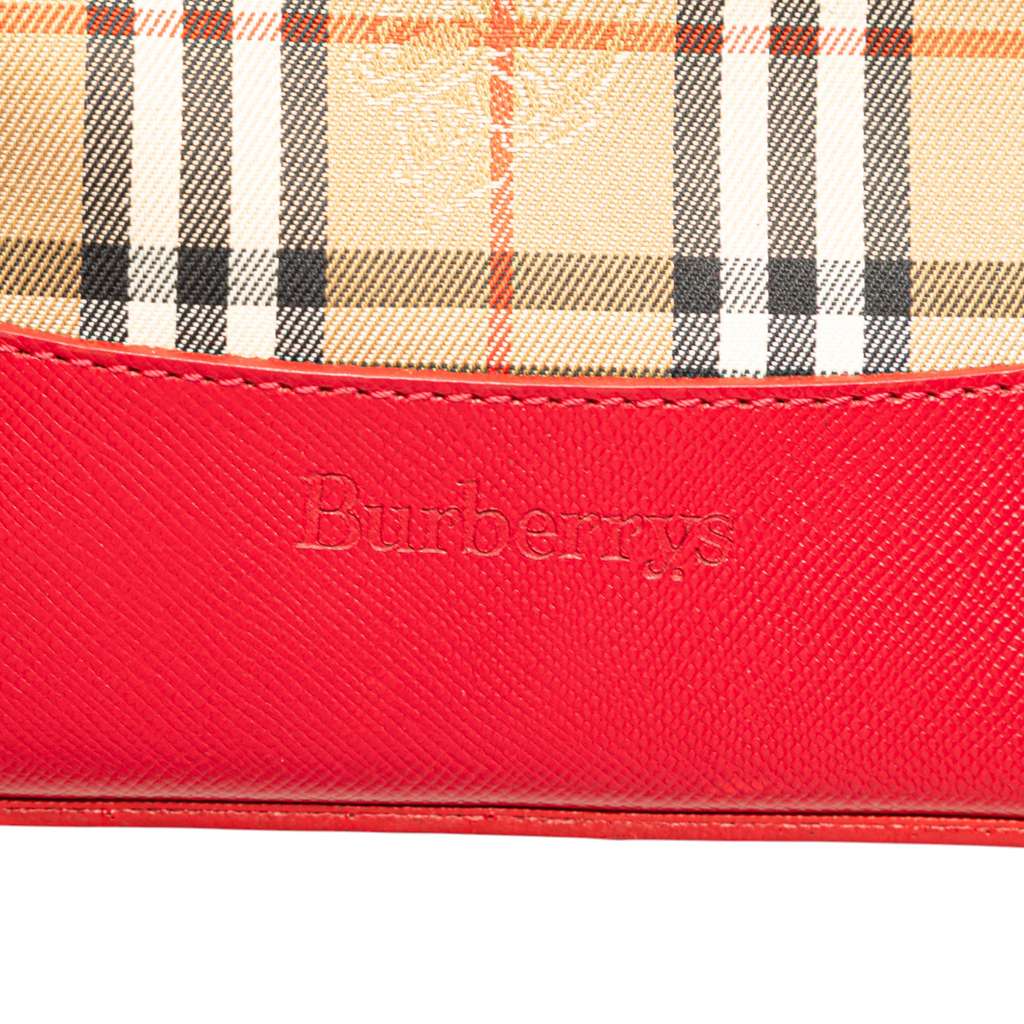 Burberry Haymarket Check Canvas Shoulder Bag - 5