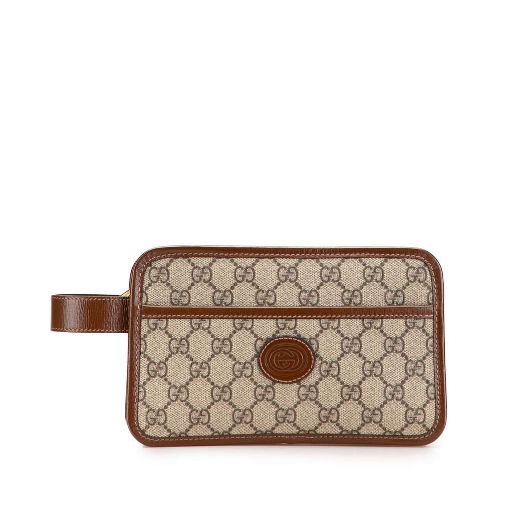 Gucci GG Supreme Interlocking G Clutch