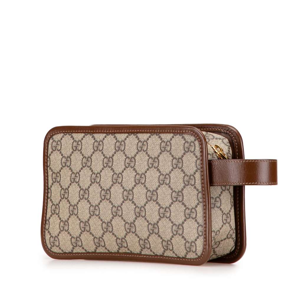 Gucci GG Supreme Interlocking G Clutch - 2
