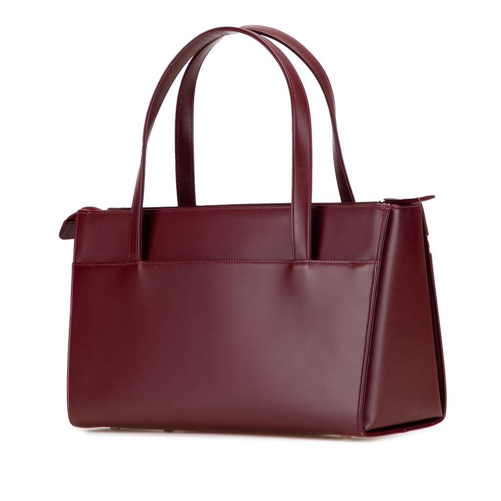Burberry House Check Trimmed Leather Handbag - 2
