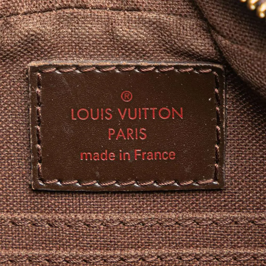 Louis Vuitton Damier Ebene Pochette Billets Macao Brown Very good - Box View