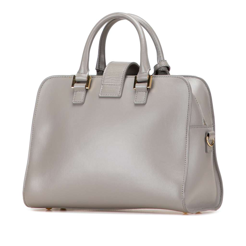 Saint Laurent Baby Leather Monogram Cabas Satchel - 2