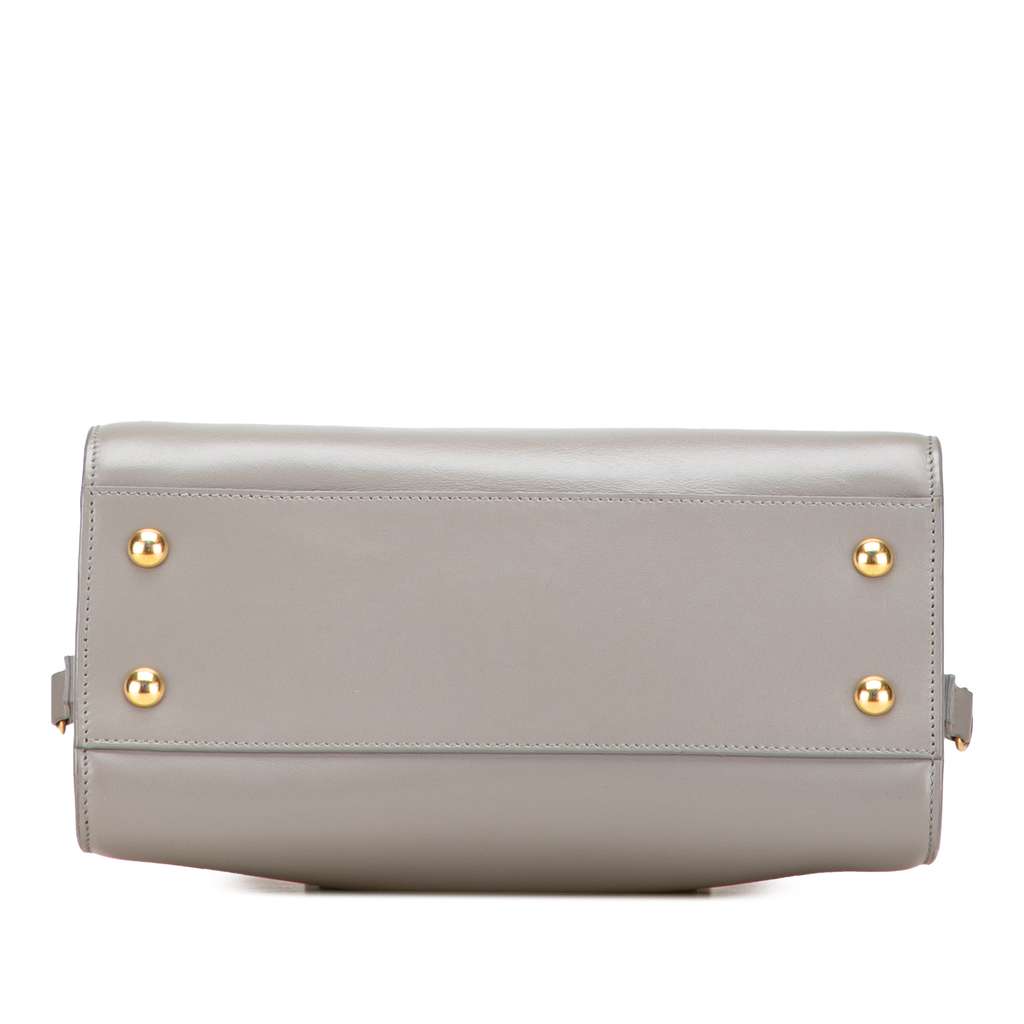 Saint Laurent Baby Leather Monogram Cabas Satchel - 3