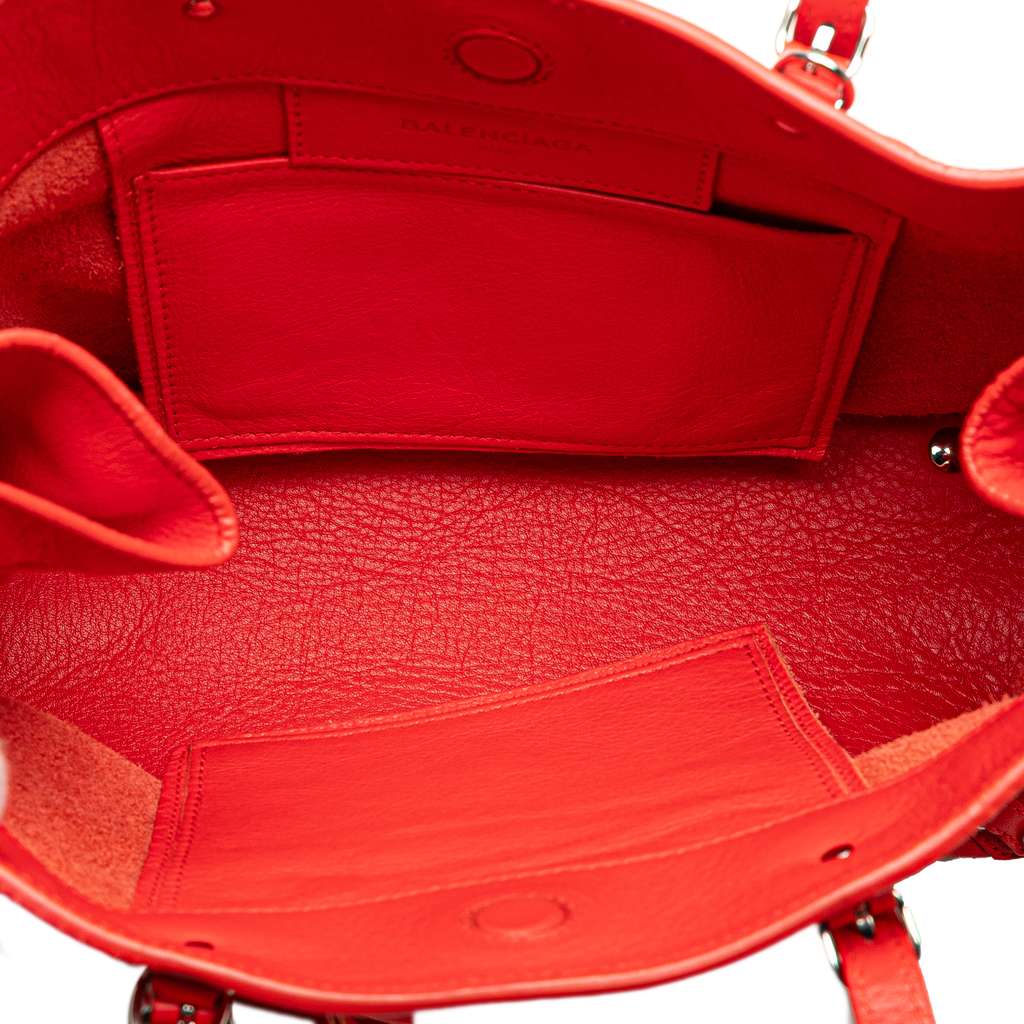 Balenciaga Mini Leather Papier A6 Zip Around Satchel - 4